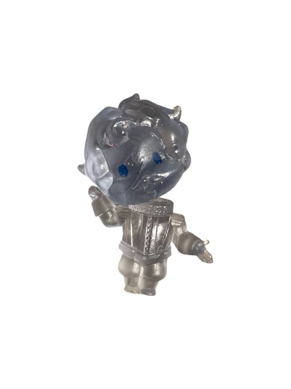 Silver & Translucent Blue Collectible Action Figure Toy